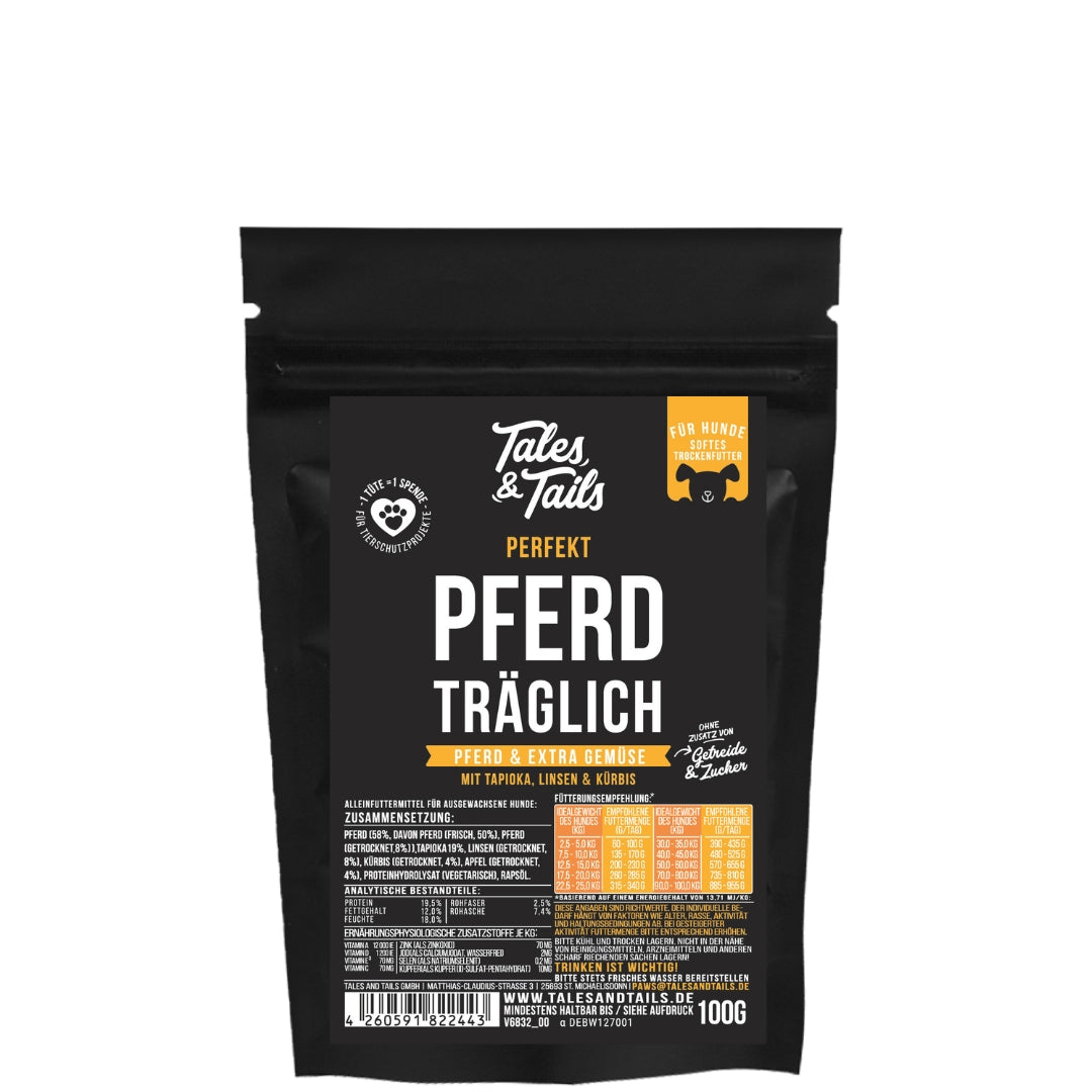 Tales Tails Pferd Trockenfutter Probe