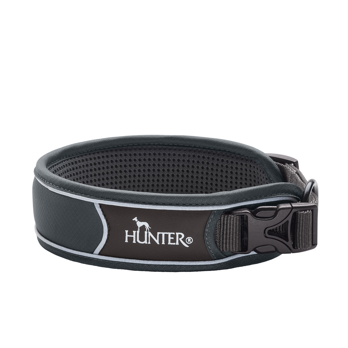 Hundehalsband "Divo" | grau/grau